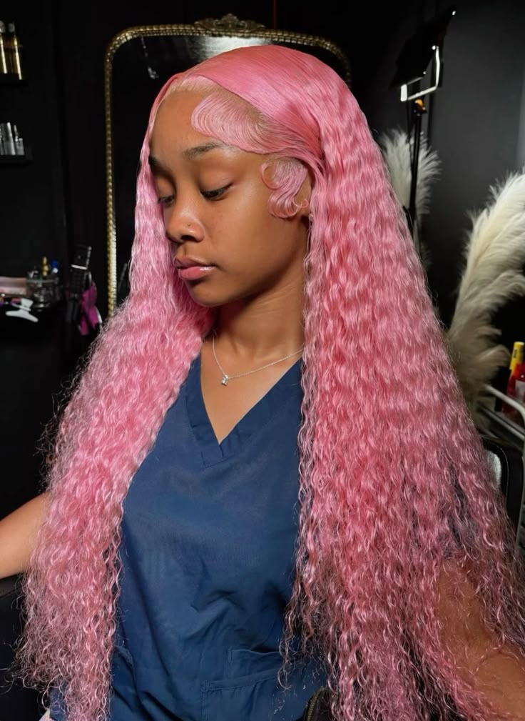 Pink kisses Wig